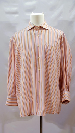 [OP06251] Camisa rayas naranja azul y violeta