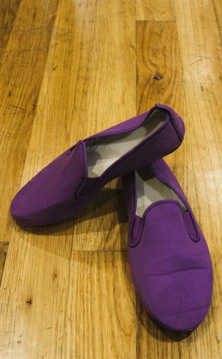 [OP06273] Zapatilla suela de goma morado