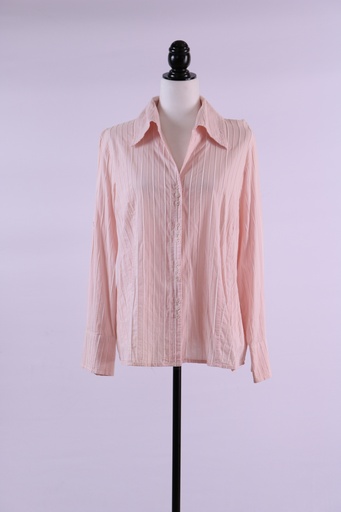 [OP01795] Camisa entallada escote pico