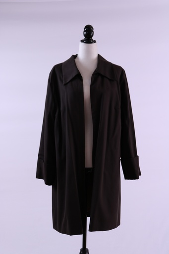 [OP01762] Camisa gabardina mujer marrón