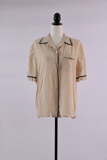[OP01797] Camisa manga corta seda adorno marinero