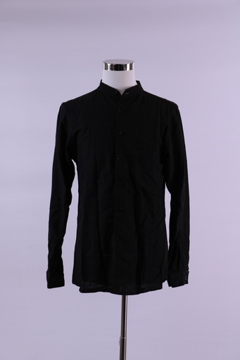 [OP01841] Camisa cuello mao color negro