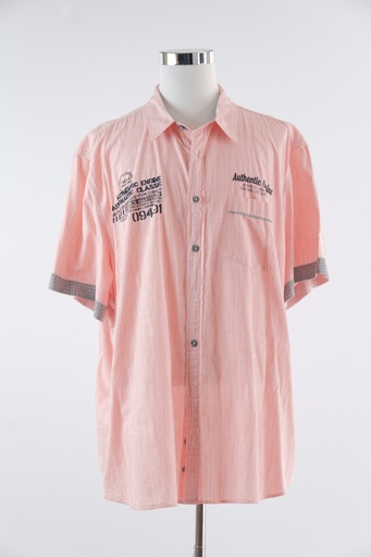 [OP01042] Camisa rayas bolsillo delantero