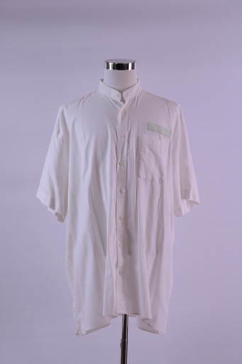 [OP01845] Camisa vestir manga corta cuello mao