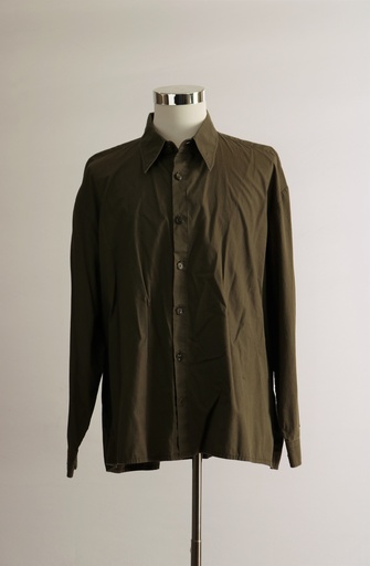 [OP01837] Camisa vestir verde caqui