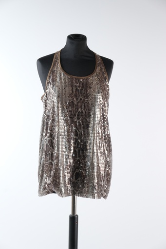 [OP02941] Camiseta M de tirantes tejido lentejuelas