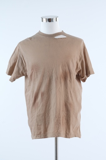 [OP03032] Camiseta M/C marrón ambientada