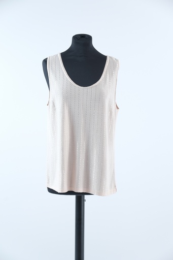 [OP02826] Camiseta beis brillante tirante