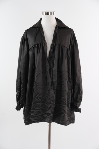 [OP02202] Camisa camisola raso antiguo negro