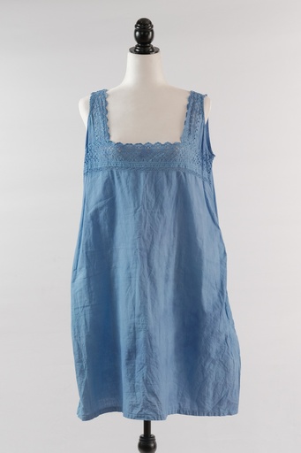 [OP01476] Camisón tirantes azul