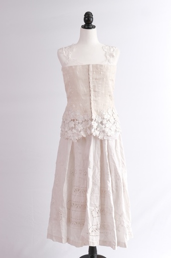 [OP01424] Camisón tirantes blanco