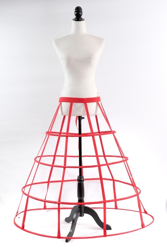 [OP01817] Cancan estructura varillas rojo