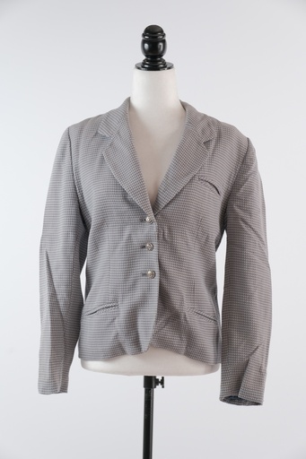 [OP02759] Americana pata de gallo gris y blanco