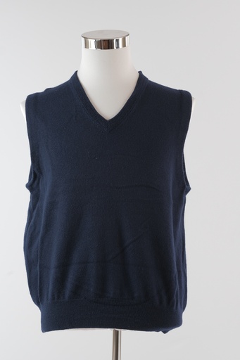 [OP02535] Chaleco H cuello pico de punto