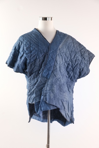 [OP00940] Chaleco guateado azul patchwork