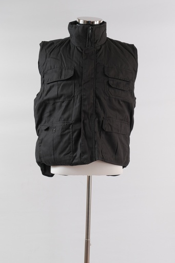 [OP01628] Chaleco negro multibolsillos