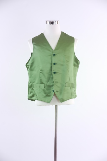 [OP00958] Chaleco vestir verde raso