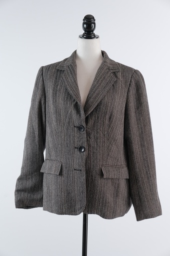 [OP02746] Americana  gris raya